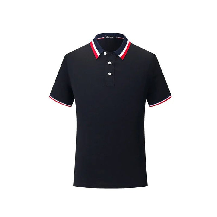 Elegante polo de verano con cuello a rayas - Jurn
