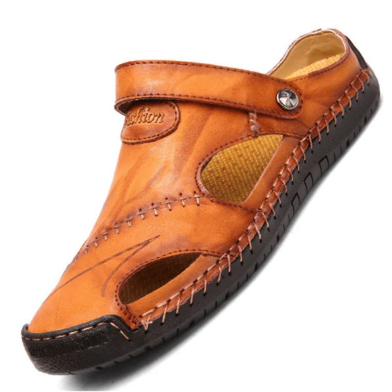 Lujosas sandalias de verano de piel con soporte ajustable - Lex