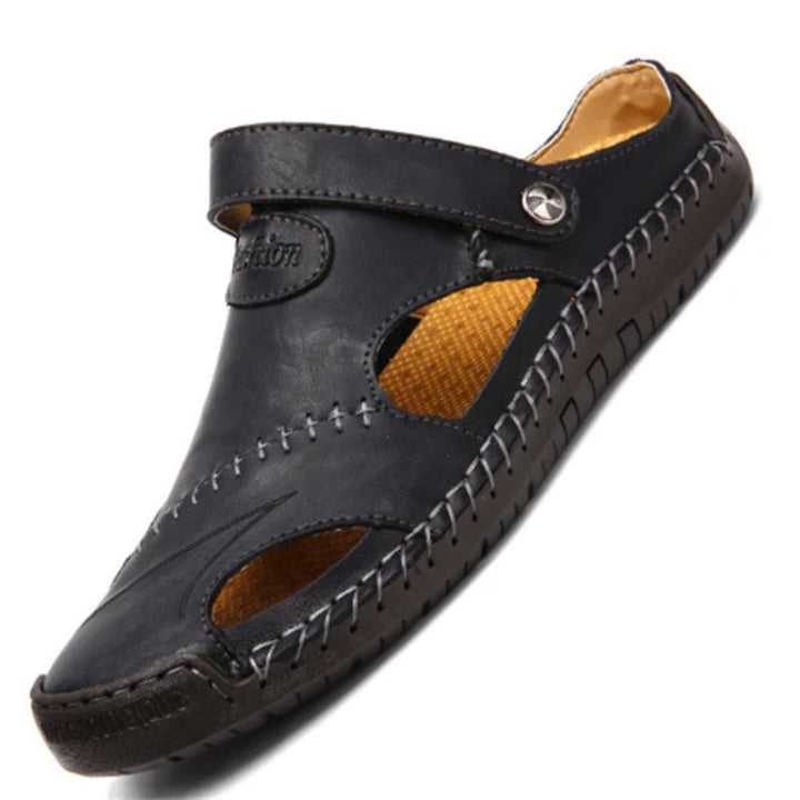 Lujosas sandalias de verano de piel con soporte ajustable - Lex