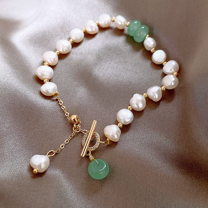 Bailey - Elegante pulsera de perlas de agua dulce para mujer