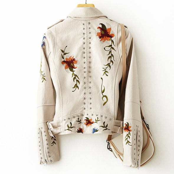Ivy - Lujosa y cómoda chaqueta de piel sintética para señora