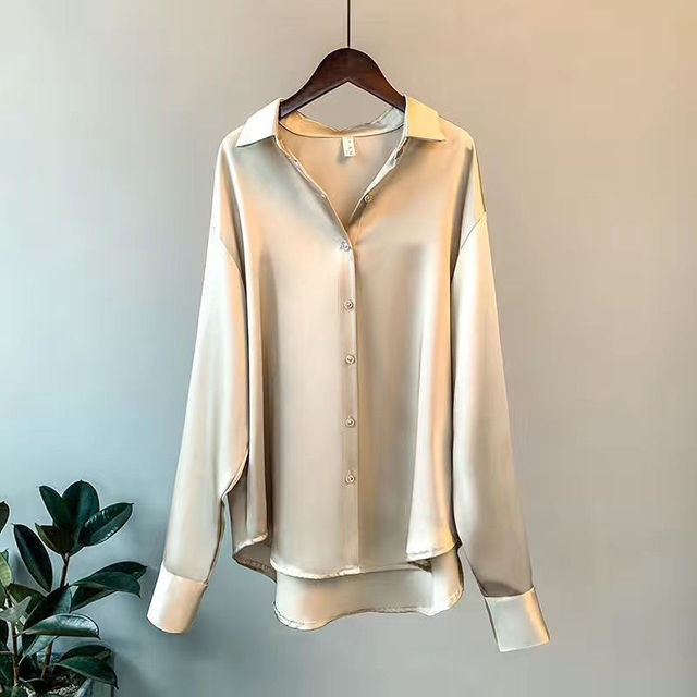 Camisa de satén refinado para mujer de Addie