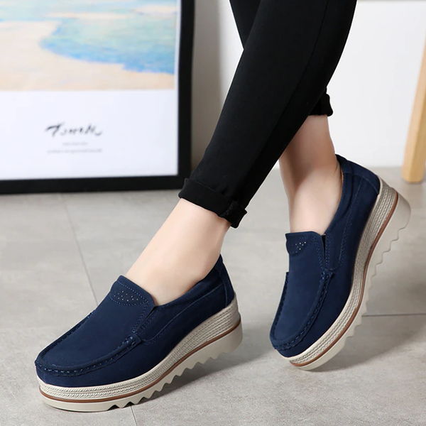 Trudie - Elegantes zapatos ortopédicos de piel para mujer