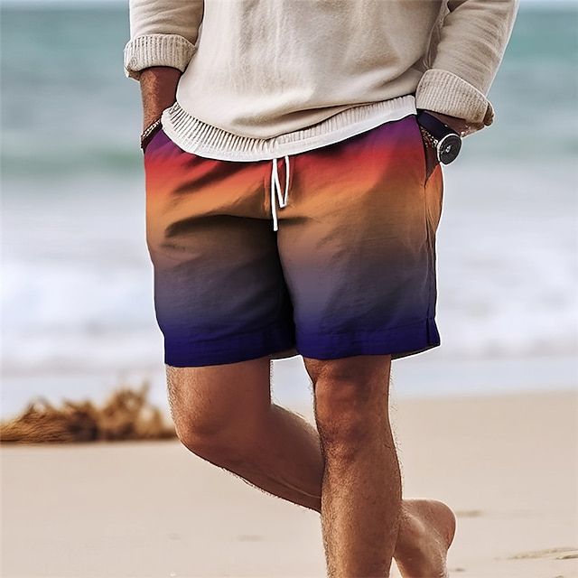 Elegantes pantalones cortos de verano de tiro medio para hombre - Nijs