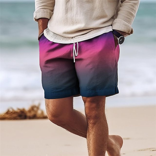 Elegantes pantalones cortos de verano de tiro medio para hombre - Nijs