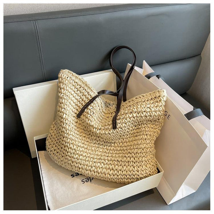 Stephanie - Bolso de playa bohemio único hecho a mano para señoras