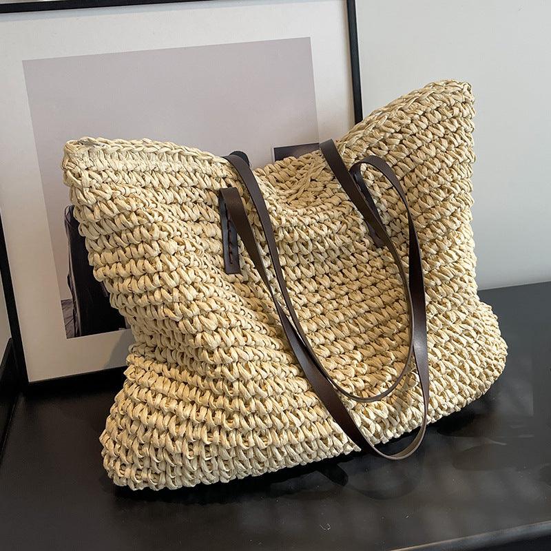 Stephanie - Bolso de playa bohemio único hecho a mano para señoras
