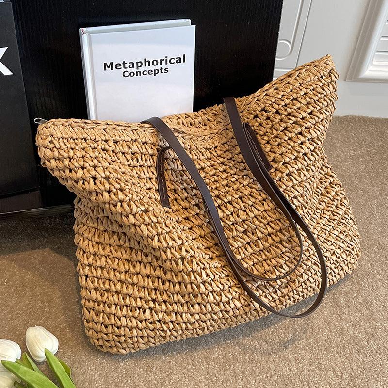 Stephanie - Bolso de playa bohemio único hecho a mano para señoras
