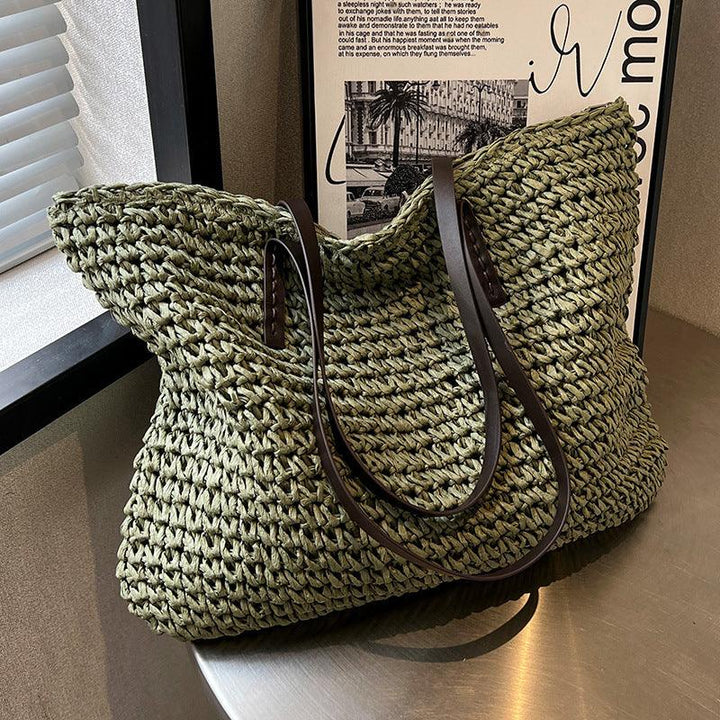 Stephanie - Bolso de playa bohemio único hecho a mano para señoras