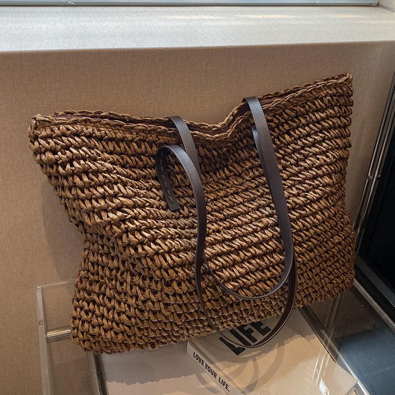 Stephanie - Bolso de playa bohemio único hecho a mano para señoras