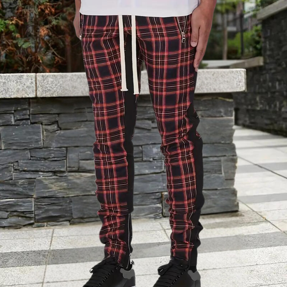 ALOIS - Elegantes pantalones clásicos de hombre a cuadros para un look atemporal