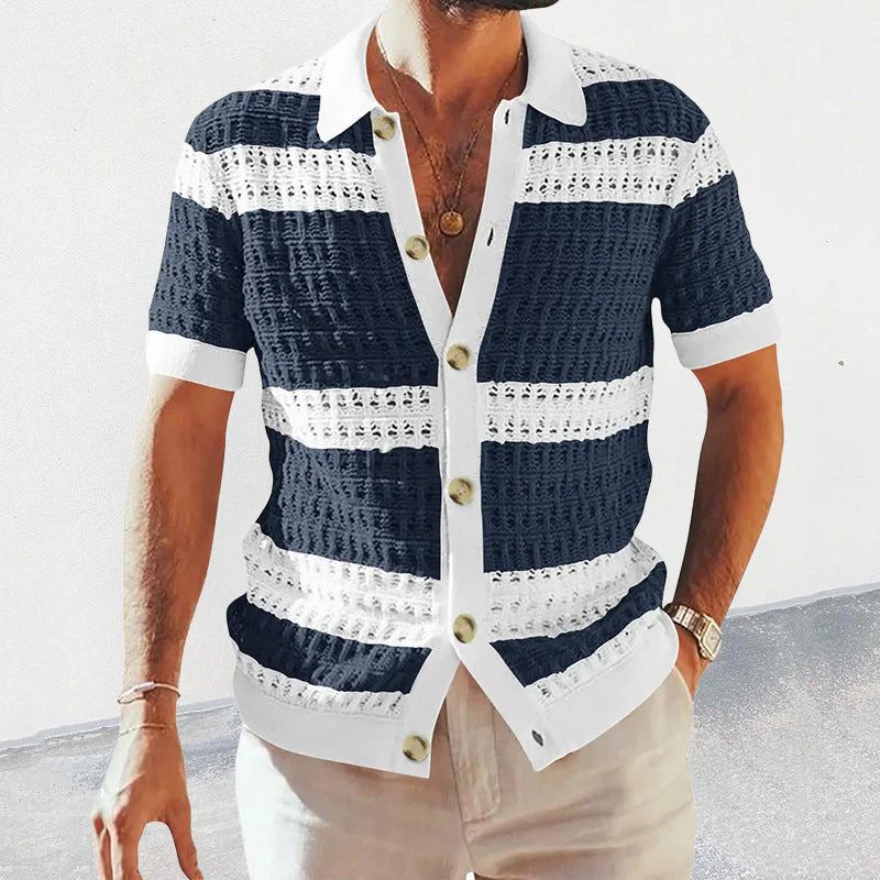 Elegante polo de verano de punto para hombre - Nino
