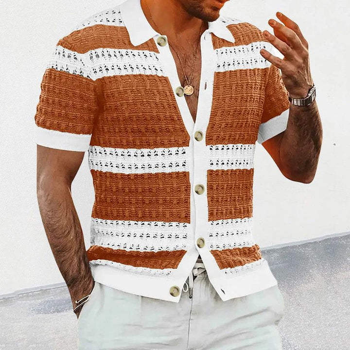Elegante polo de verano de punto para hombre - Nino
