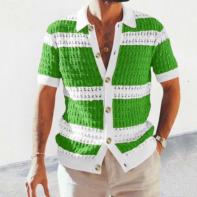 Elegante polo de verano de punto para hombre - Nino