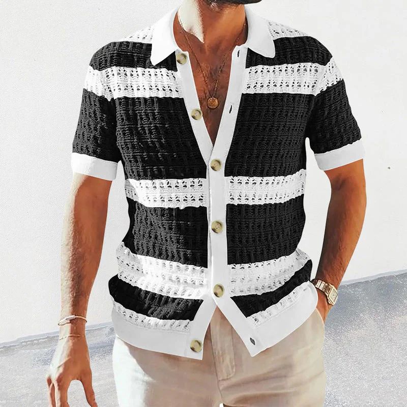 Elegante polo de verano de punto para hombre - Nino