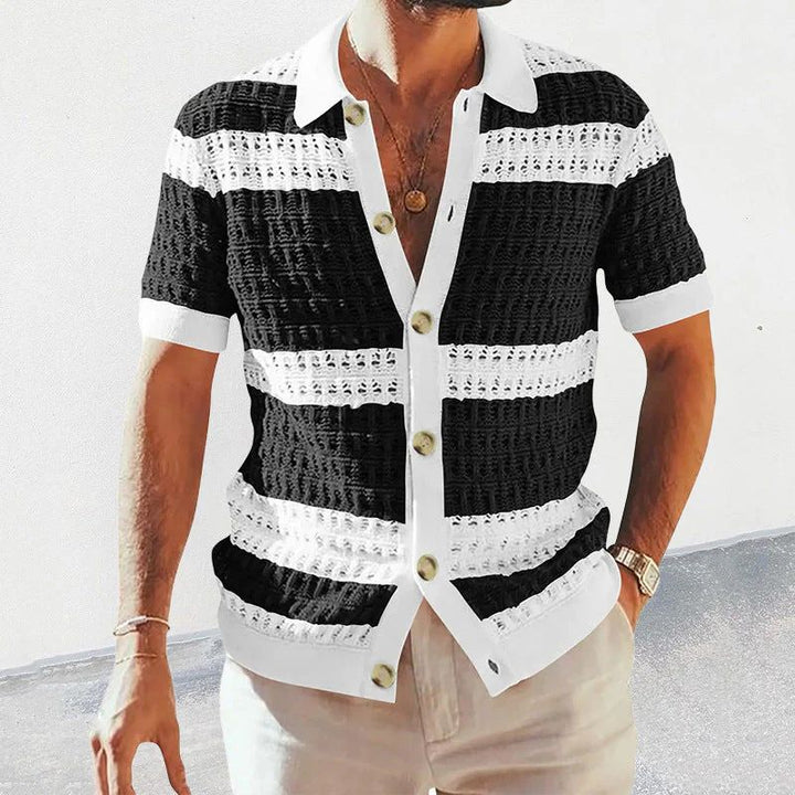 Elegante polo de verano de punto para hombre - Nino