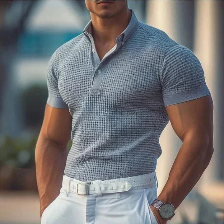 Elegante polo de verano atemporal para hombre con elegante tapeta de botones - Brend