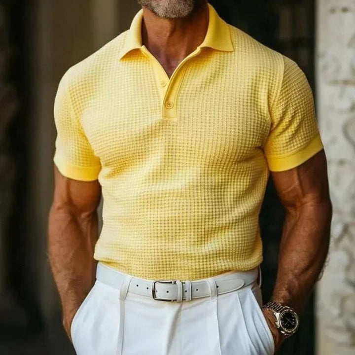 Elegante polo de verano atemporal para hombre con elegante tapeta de botones - Brend