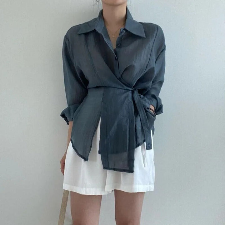 Aurora - Elegante y cómoda blusa de manga larga para mujer