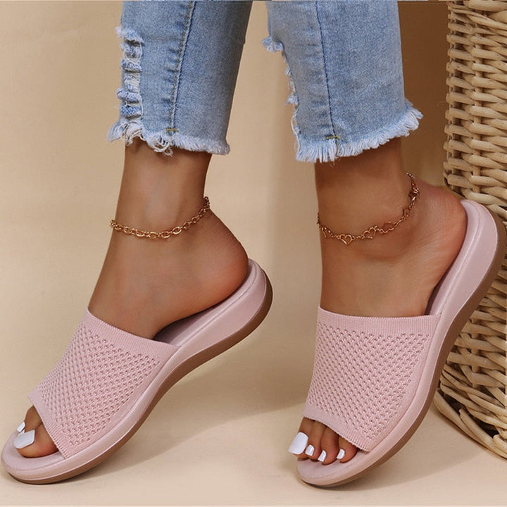 Lara - Zapatillas ortopédicas transpirables de lujo para mujer, ¡perfectas para el verano!