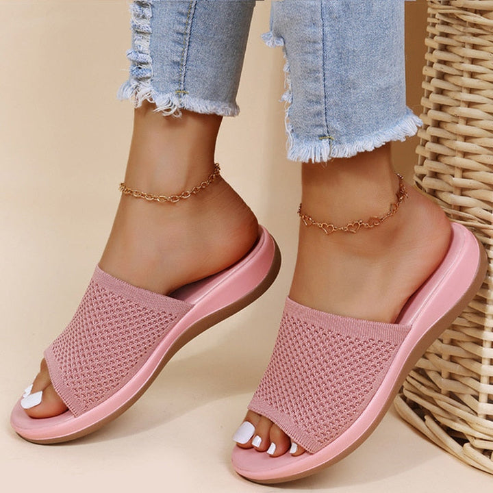 Lara - Zapatillas ortopédicas transpirables de lujo para mujer, ¡perfectas para el verano!