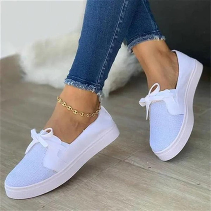Elegantes zapatillas de lona Adeline para mujer