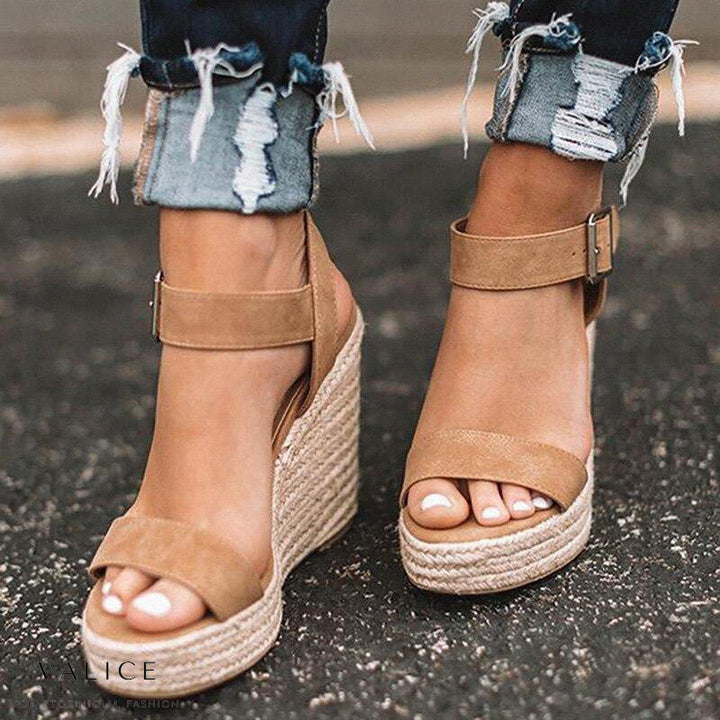 Fátima - Elegantes tacones de cuña ortopédicos para un confort óptimo de la mujer