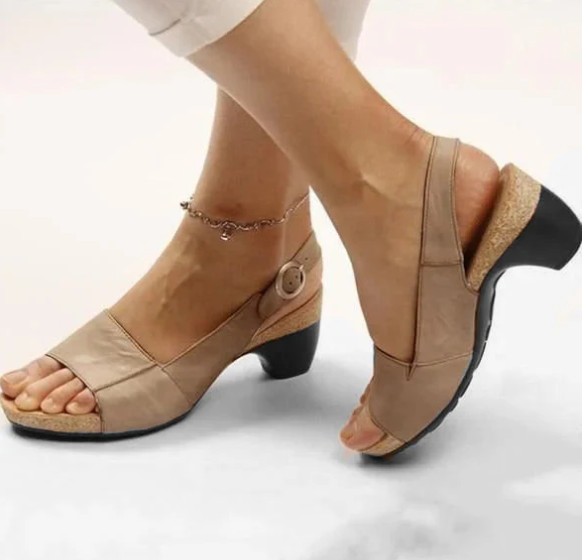 Aprilyn - Zapatos elegantes y cómodos con tacón bajo y robusto