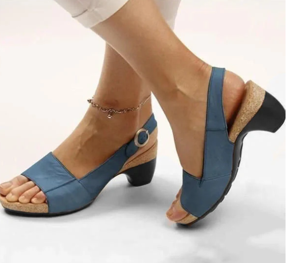 Aprilyn - Zapatos elegantes y cómodos con tacón bajo y robusto