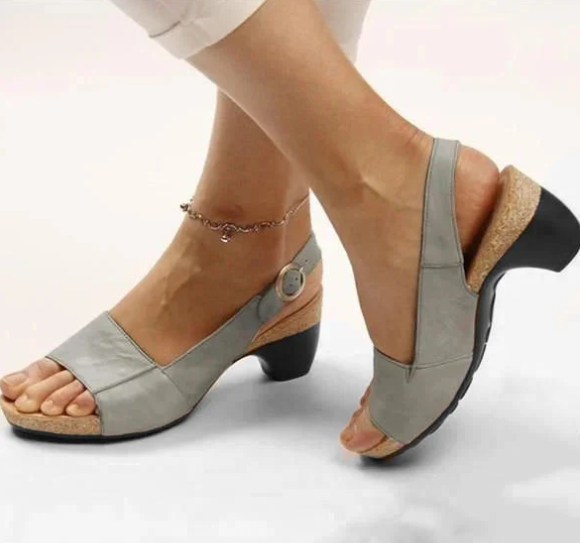 Aprilyn - Zapatos elegantes y cómodos con tacón bajo y robusto
