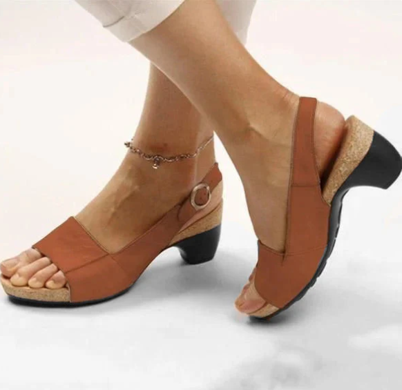 Aprilyn - Zapatos elegantes y cómodos con tacón bajo y robusto