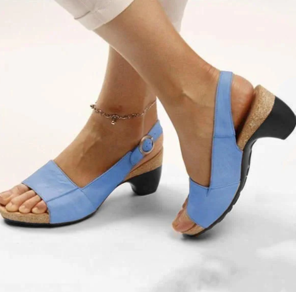 Aprilyn - Zapatos elegantes y cómodos con tacón bajo y robusto