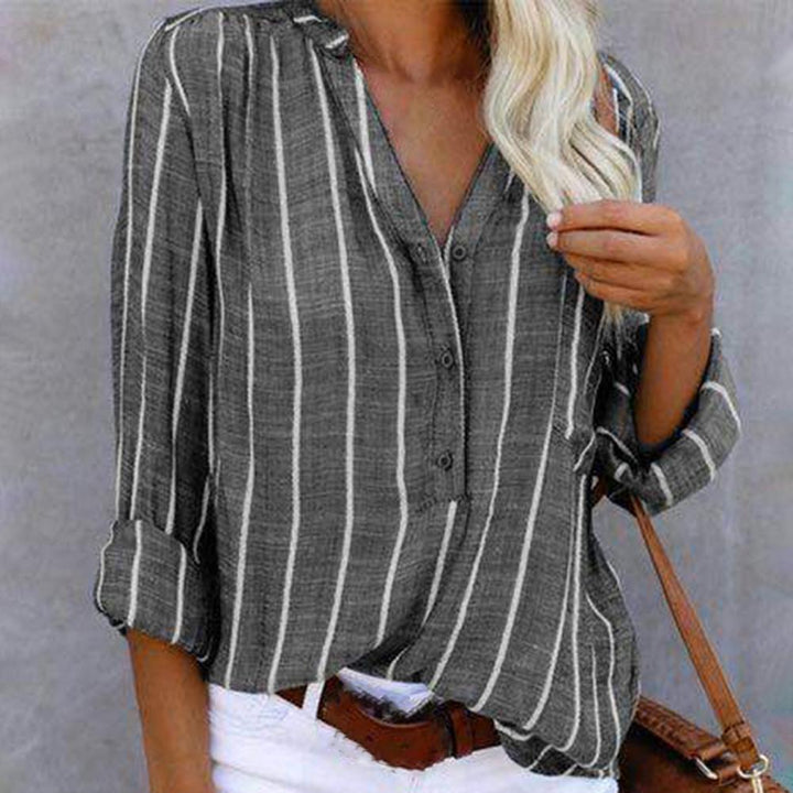 Elegante blusa de verano a rayas para mujer by Willow