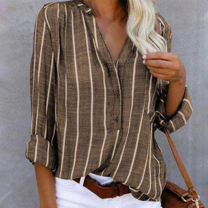 Elegante blusa de verano a rayas para mujer by Willow