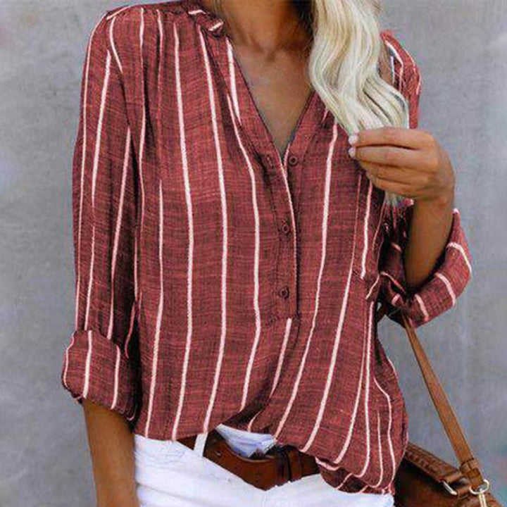 Elegante blusa de verano a rayas para mujer by Willow