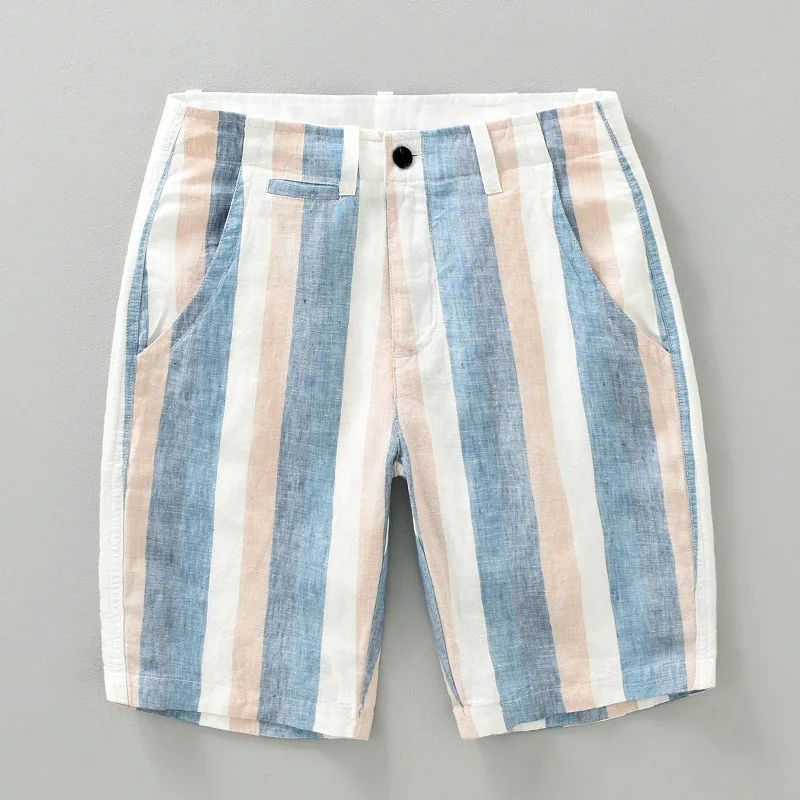 Pantalones cortos veraniegos de lino de estilo moderno y cómodo - Jord