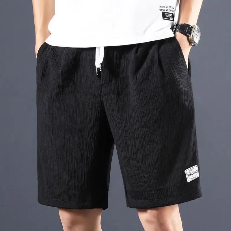 Elegantes pantalones cortos de algodón-lino para hombre - ¡Perfectos para el verano!