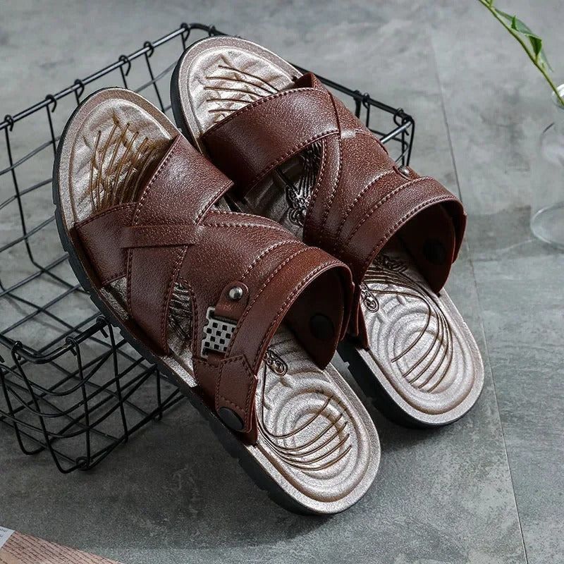 Elegantes sandalias cruzadas de verano para hombre - Delano